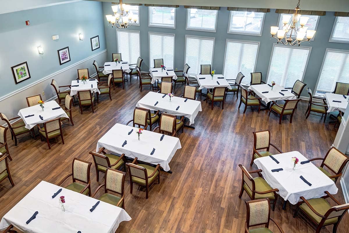 Castlewoods Place Dining Room from above