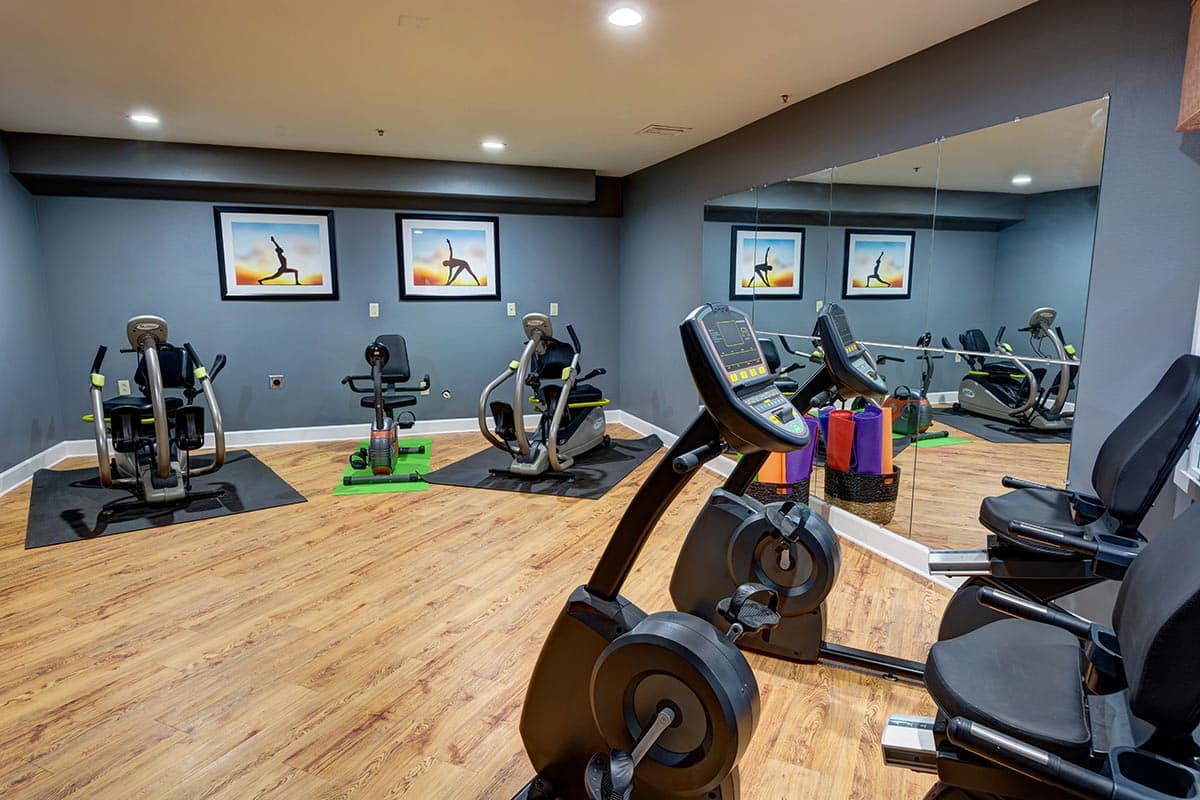 The Chateau exercise room