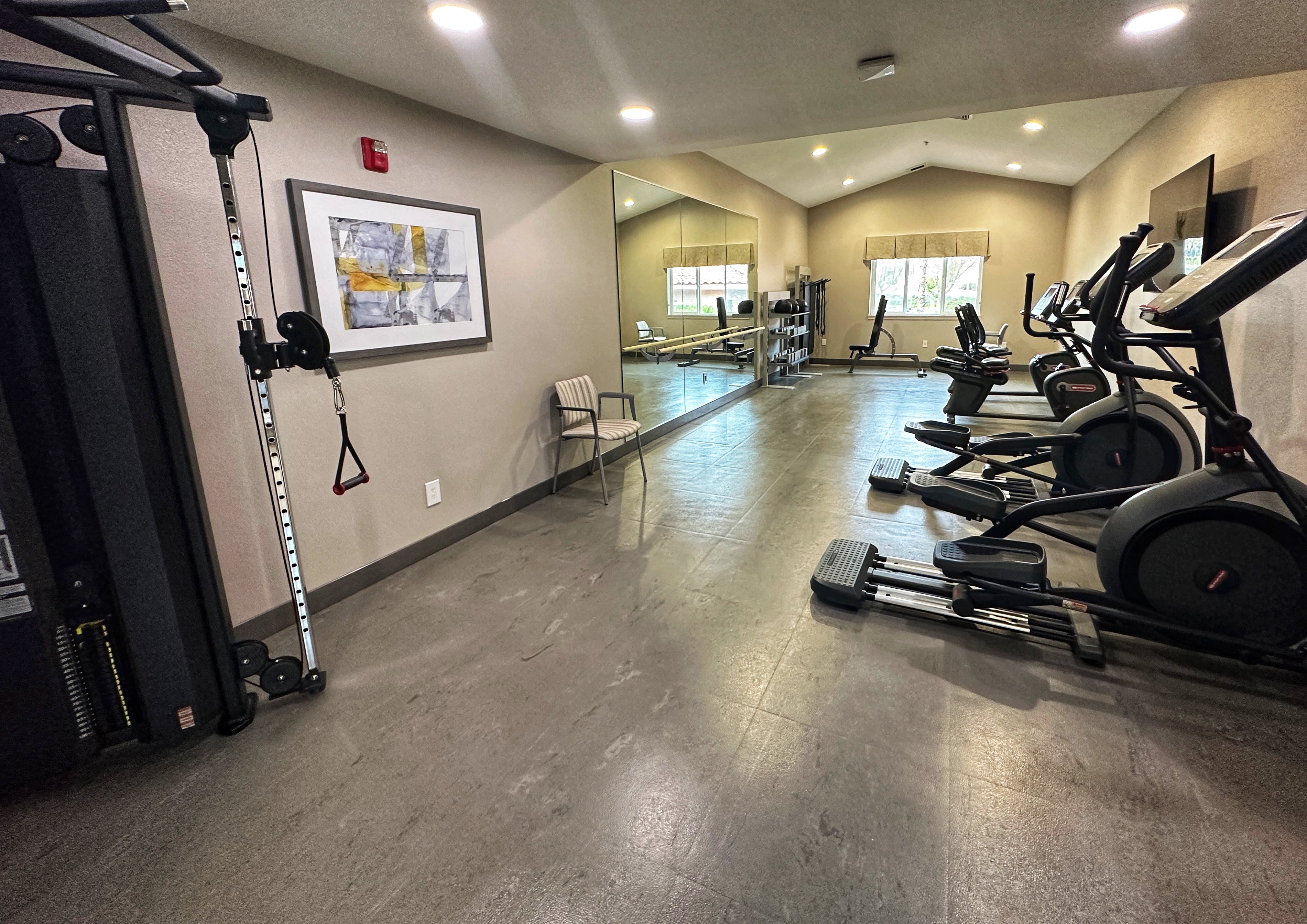 Valencia Commons fitness room